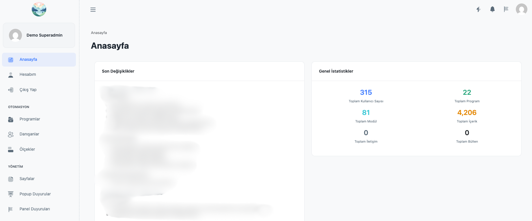 Admin Panel Screenshot
